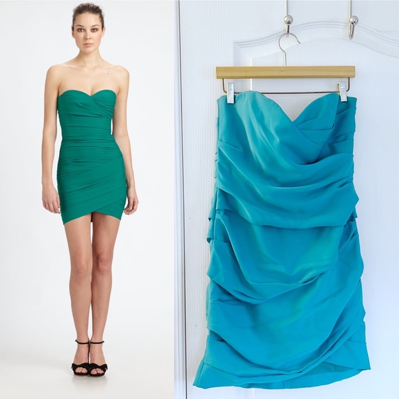 BCBG Max Azria Turquoise Madge Dress - Picture 1 of 3